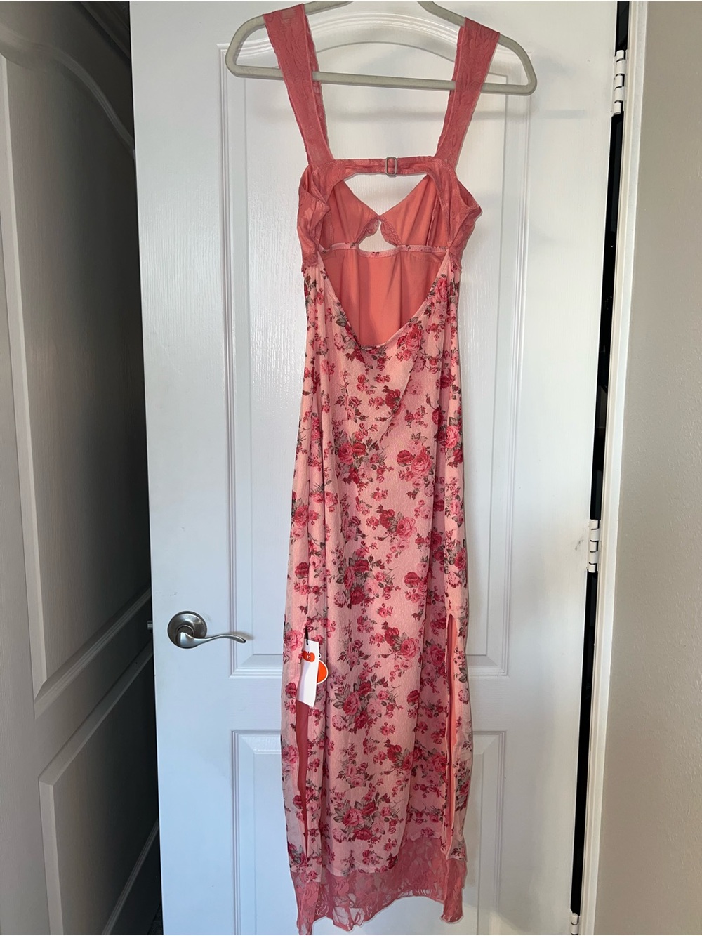 Cider Pink Floral Maxi Slip Dress - Picture 10 of 13